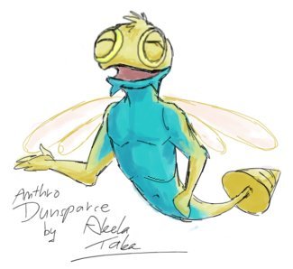 Suicune Wolf: Anthro Dunsparce